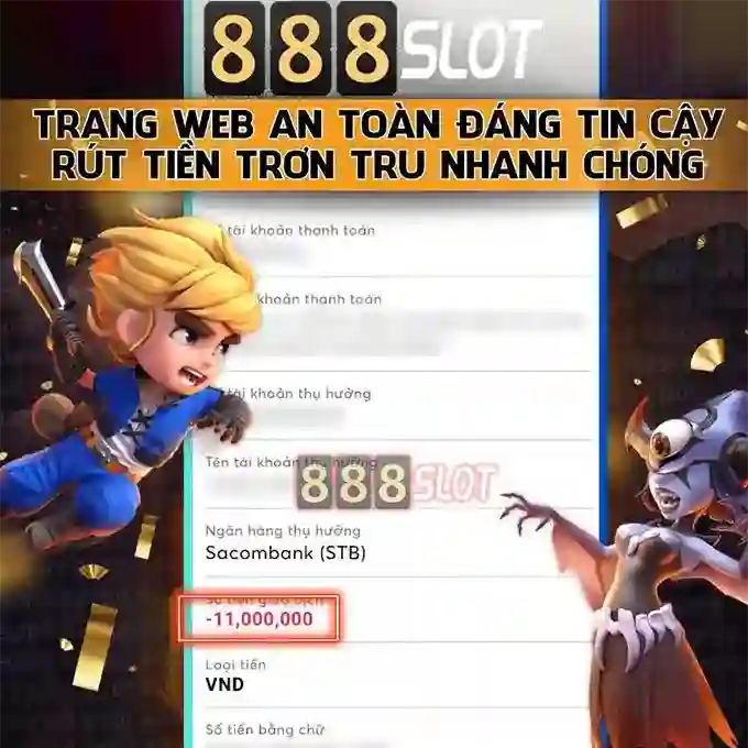 Các tựa game nổ hũ slot hấp dẫn với giải thưởng Jackpot lớn tại 888slot